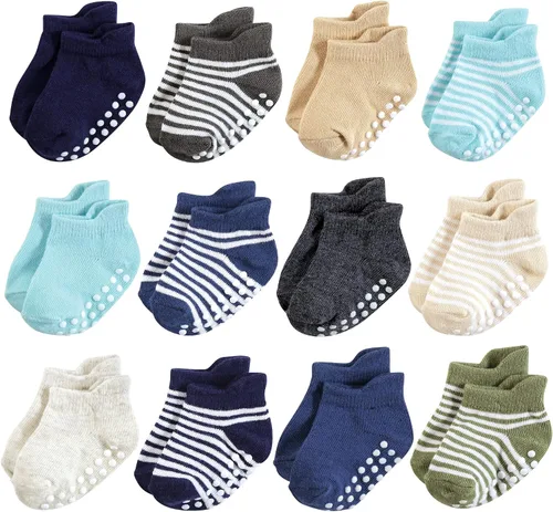 Vista 10 de Hudson Baby Calcetines antideslizantes unisex para bebé, Rosado