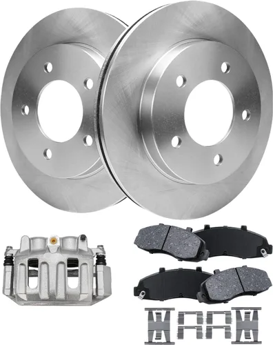 Vista 88 de Detroit Axle - Rotores de freno para Jeep Compass 2015-2022 Renegade 2016-2022 Fiat 500X 2016-2022, 2018, 2019, 2020, 2021. Reemplazo de rotores