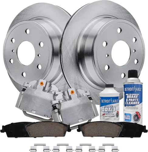 Vista 32 de Detroit Axle - Rotores de freno para Nissan NV2500 NV3500 NV1500 NV1500 2012-2021, repuesto de rotores de freno de disco: rotor delantero de 14.17