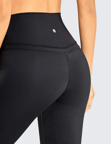 Vista 5 de CRZ YOGA - Leggings de entrenamiento estilo segunda piel para mujer, de 28 pulgadas, pantalones de yoga de longitud completa y cintura alta