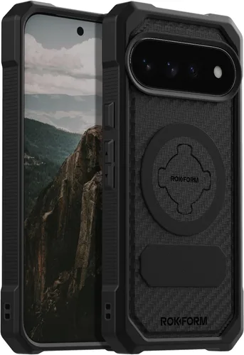 Vista 6 de Rokform - Funda resistente para Google Pixel 9 Pro XL, Magentic + RokLock (negro)
