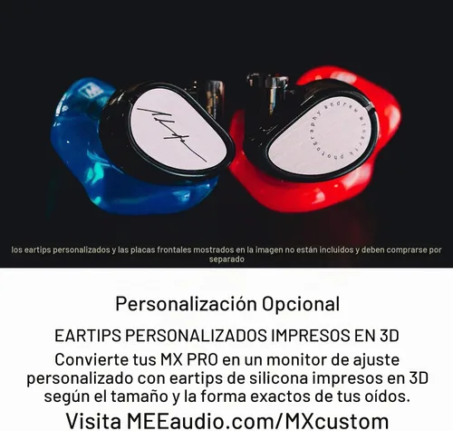 Vista 7 de MEE Professional MX1 PRO Advanced Dynamic Driver Auriculares intrauditivos con sonido equilibrado; auriculares con aislamiento de ruido con cable