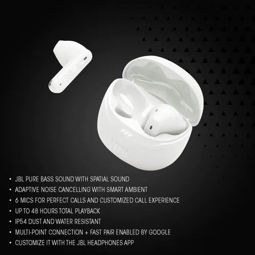 Vista 3 de JBL TFLEX2BLK Tune Flex 2 Auriculares inalámbricos con cancelación de ruido - Negro