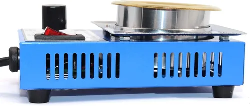 Vista 6 de Olla de soldadura sin plomo de 1.969 in 110 V 150 W con capacidad de 17.64 oz y raspador de pasta de soldadura BGA para soldadura y baño de soldadura