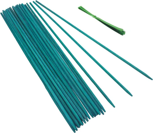 Vista 7 de 50 Piezas Palos para Plantas Estacas Verdes para Plantas, Soporte para Plantas Estacas de Jardín para Plantas de Interior y Exterior, GAGINANG