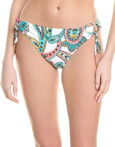 Vista 3 de La Blanca Parte inferior de bikini hipster con lazo lateral para mujer Negro/ Luces de la ciudad