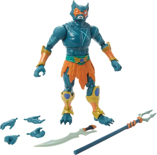 Vista 5 de Masters of the Universe Masterverse Collection, Mer-Man, figuras de batalla Motu de 7 pulgadas para contar historias y exhibición, regalo para niños