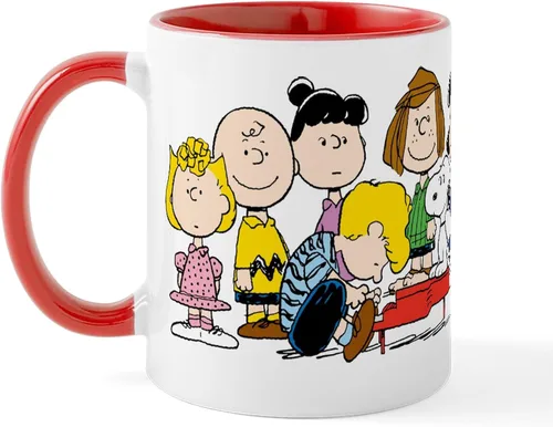 Vista 9 de CafePress Peanuts Gang Music Mugs Taza de café de cerámica de 11 oz (11.0 fl oz)