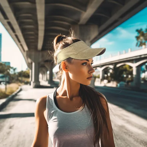 Vista 3 de Washed Distressed Sun Visors for Women Men, Plain Sports Sun Hat Outdoor Beach Cap Sun Protection