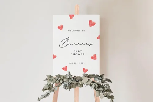 Vista 7 de Letrero de bienvenida personalizado para baby shower, cartel de bienvenida de baby shower, cartel de bienvenida para baby shower, baby shower