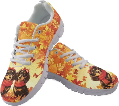 Vista 26 de HUGS IDEA Zapatos deportivos ligeros con patrón de enfermería para mujer Bandera estadounidense