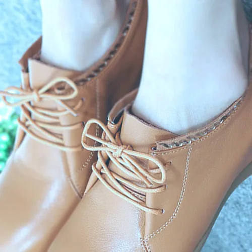 Vista 6 de Cordones Oxford redondos encerados para zapatos de vestir, botas chukka, 3 pares