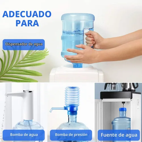 Vista 6 de Didiseaon Botella de agua de 5 litros con tapa de rosca, botella de agua mineral portátil para deportes al aire libre, viajes, camping, jarra