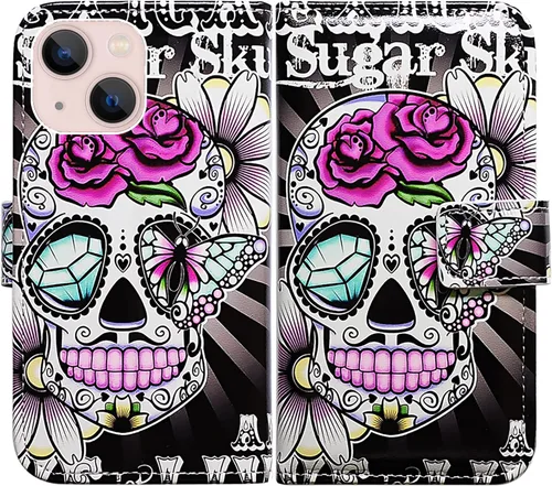Vista 16 de Bcov Funda para iPhone 14 Plus, diseño de pájaro negro y verde con tapa para teléfono, con ranura para tarjetas, soporte para iPhone 14 Plus