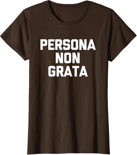 Vista 16 de Persona Non Grata - Divertida camiseta sarcástica con frase sarcástica, Negro