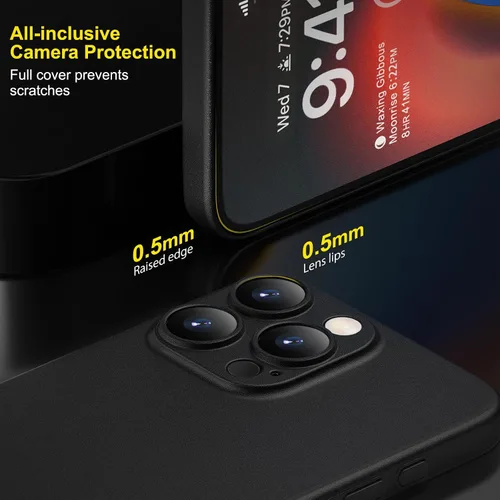 Vista 4 de memumi Funda ligera para iPhone 15 Pro Max, funda ultradelgada, protección completa de 0.012 in, acabado mate, cubierta dura para iPhone 15 Pro Max