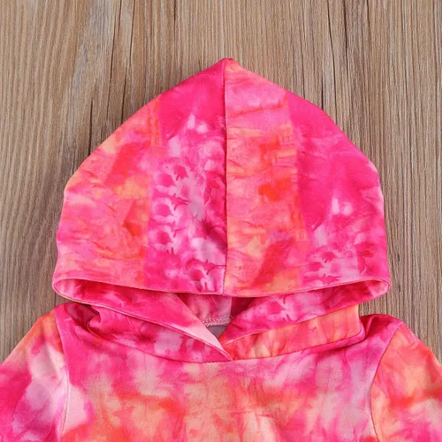Vista 6 de Covvoliy Ropa de otoño e invierno para bebé niña, sudadera con capucha y pantalones con estampado de leopardo, 2 piezas