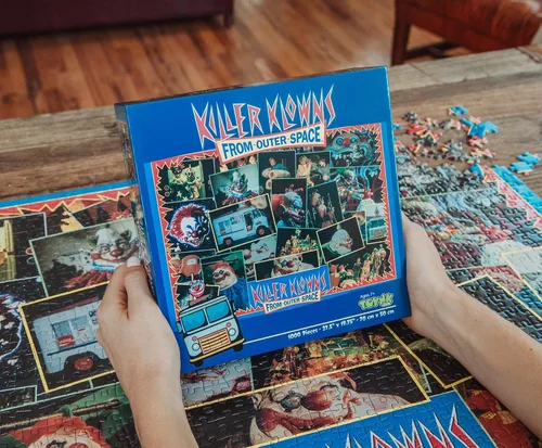 Vista 3 de Toynk Killer Klowns from Outer Space Kollage - Rompecabezas de 1000 piezas para adultos, 28 x 20 pulgadas