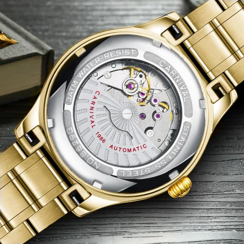 Vista 5 de TEINTOP Carnival - Reloj mecánico automático para hombre y mujer, juego de 2