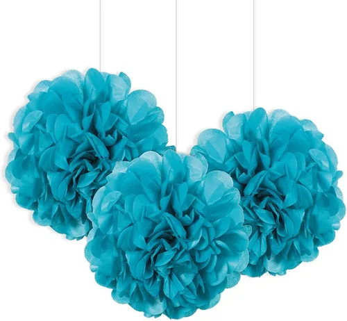 Vista 8 de Mini decoración de papel de hojaldre negro (3 unidades) – Material llamativo y de alta calidad – Perfecto para eventos y decoración de fiestas