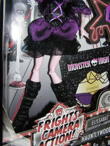 Vista 3 de Mattel Monster High Frights, Camera, Action! Muñeca Elissabat
