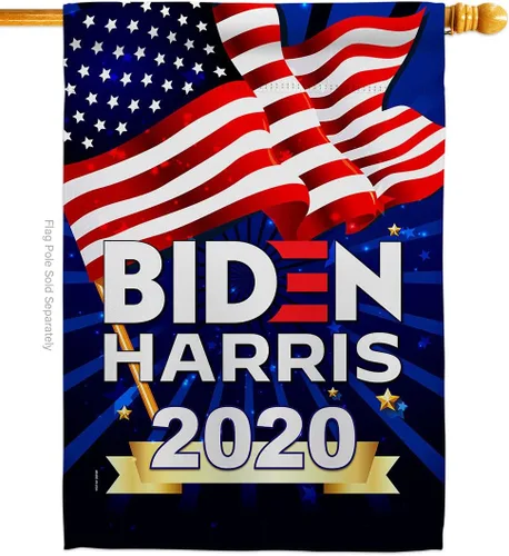 Vista 17 de Biden Harris Flag Vote President 2020 - Juego de banderas para casa de jardín, demócrata patriótico, republicano, fiesta de té, bandera