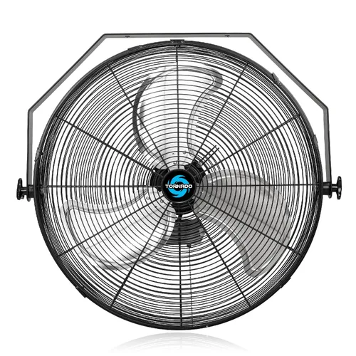 Vista 11 de Tornado Paquete de 2 ventiladores de pared industriales de alta velocidad de 20 pulgadas, 4750 CFM, 3 velocidades, cable de 6 pies, uso industrial