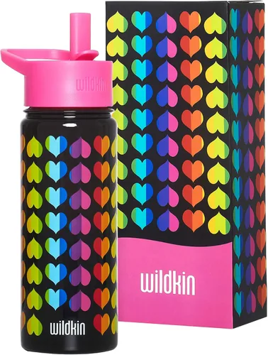 Vista 9 de Wildkin Kids - Botella de agua de acero inoxidable de 14 onzas para niños – Sin BPA, a prueba de fugas, aislada, fácil de limpiar - Ballerina