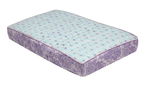 Vista 12 de Bacati - Funda acolchada para cambiador con estampado floral de cachemira (aguamarina/coral floreta)
