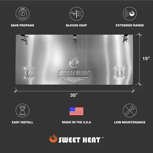 Vista 7 de Sweet Heat Reflectores direccionales para calentadores de patio (versión antigua)