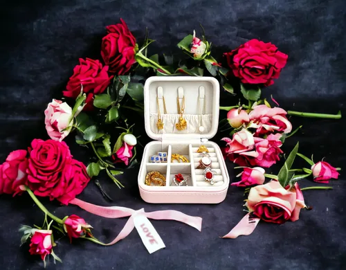Vista 6 de Joyero de regalos para mujeres mayores, regalos para mujeres mayores, regalos para madre, tía, abuela (estilo rosa rosa)