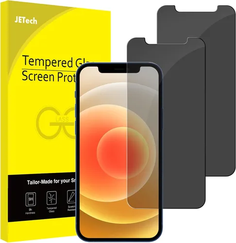 Vista 12 de JETech Protector de pantalla de privacidad para iPhone SE 3 (3ª edición 2022) de 4.7 pulgadas, película de vidrio templado antiespía, compatible