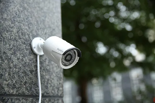 Vista 3 de SANNCE Cámara de seguridad IP PoE de 5MP para PoE NVR, 2 cámaras resistentes a la intemperie para exteriores con LED IR inteligentes, visión