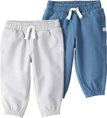 Vista 12 de Little Planet by Carter's Baby 2-Pack Pants Made with Organic Cotton Gris/ Azul
