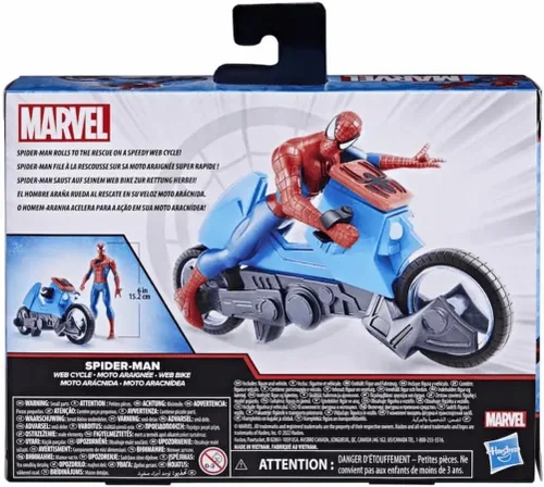 Vista 4 de Marvel Spider-Man Web Cycle - Figura de 5.75 pulgadas
