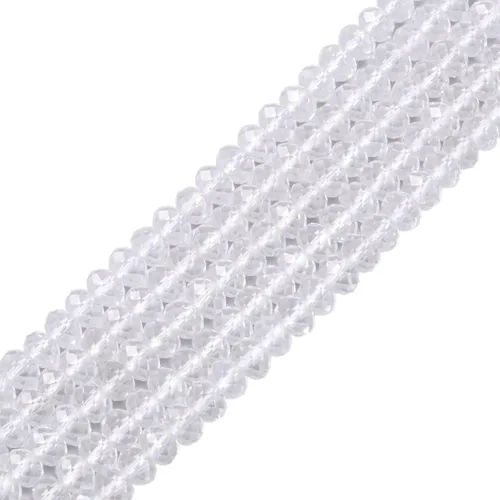 Vista 24 de 7 chakras piedras preciosas de 0.236 in de piedras preciosas facetadas Rondelle sueltas cuentas para hacer joyas DIY cuentas de 16 pulgadas
