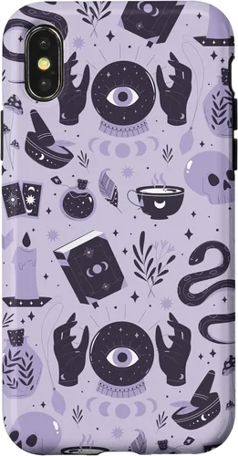 Vista 4 de Funda para iPhone 14 Witch's Essentials Pattern Witchy Design Halloween