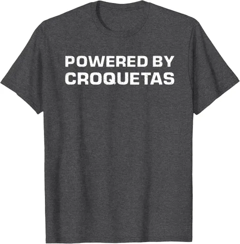 Vista 3 de Camiseta de manga corta con diseño de Croquetas cubanas Negro