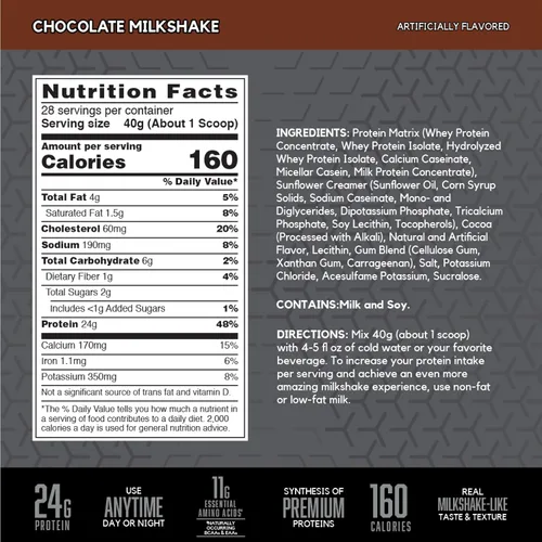 Vista 3 de BSN SYNTHA-6 Edge Polvo de Proteína, Polvo de Proteína de Chocolate con Proteína de Suero Hidrolizada, Caseína Micelar, Aislado de Proteína