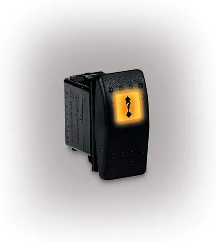 Vista 3 de WARN 99897 Kit de interruptor basculante iluminado para salpicadero, color negro