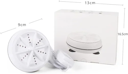 Vista 2 de GLEAVI Mini lavadora Máquina de limpieza de lavandería portátil para viajes Lavandería infantil