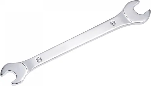 Vista 13 de uxcell Llave fina de extremo abierto, espejo métrico de 0.236 in x 0.276 in, acero de alto carbono, para mantenimiento doméstico y reparaciones