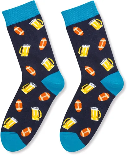 Vista 3 de sockfun Divertidos calcetines locos y tontos para hombres, calcetines de cerveza, regalos para los amantes de la cerveza, regalos divertidos