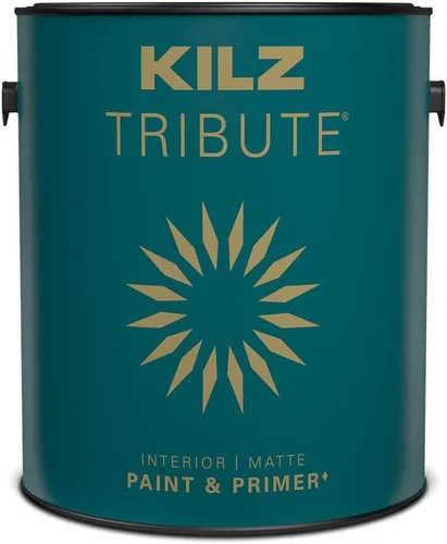 Vista 21 de KILZ TRIBUTE Pintura e Imprimación, Interior, Muestra de Color, Almost Aqua, 8 Onzas