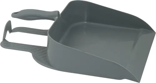 Vista 13 de Superio Recogedor con clip con borde de goma, bandeja de plástico duradero de 11 pulgadas de ancho con mango de agarre cómodo