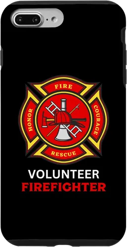 Vista 12 de Funda para iPhone 16 con logotipo de bomberos voluntarios con símbolo de bombero
