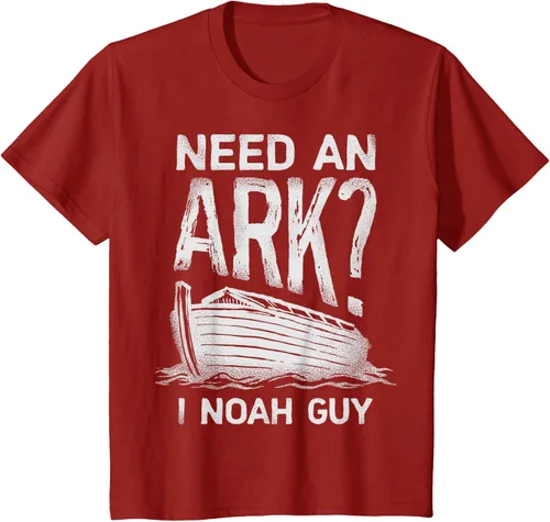 Vista 56 de Need an Ark I Noah Guy Funny Christian Men Women Pun Humour T-Shirt Negro