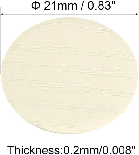 Vista 4 de uxcell Calcomanías autoadhesivas de plástico texturizado para gabinetes de muebles de madera, 0.827 in de diámetro, 162 piezas en 3 hojas de relieve