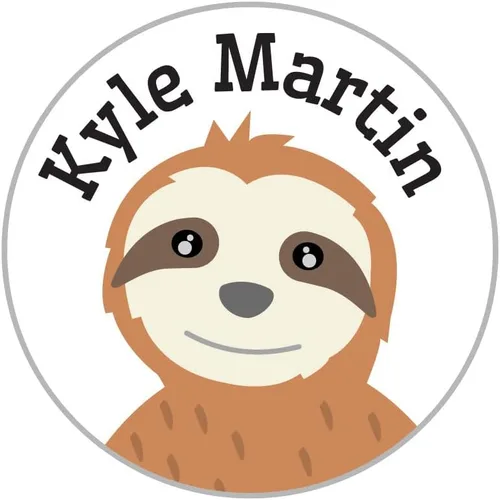 Vista 43 de Name Bubbles - Etiquetas circulares personalizadas para ropa infantil (80 etiquetas) - Calcomanías impermeables con nombre personalizadas