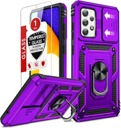 Vista 202 de LeYi Funda para Moto G Stylus 2022 4G (no compatible con 5G), funda para Moto G Stylus con 2 protectores de pantalla, funda protectora de grado Oro